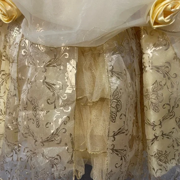 Disney belle Golden Princess Dress for Kids - Picture 5 of 9